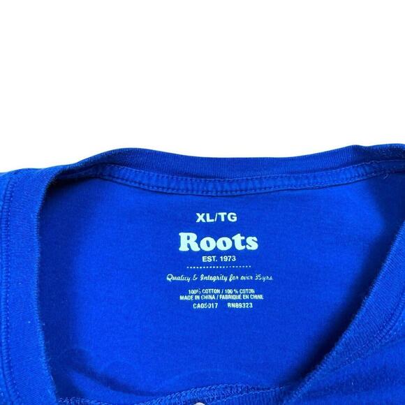 Roots Aspen Colorado Royal Blue Beaver Long Sleeve Tee - Picture 6 of 8